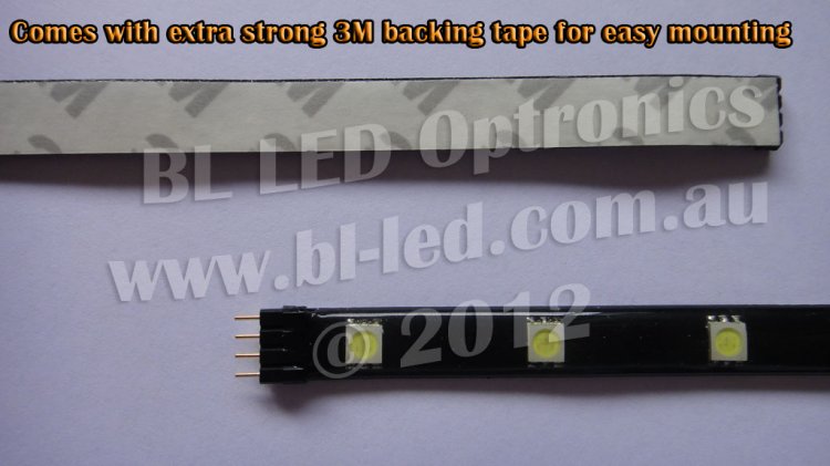 30cm 12V Waterproof Flexible Hi Power SMD LED Strip (Amber) - Click Image to Close