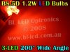 B8.5D Wide Angle 3-LED (Red) - Pair