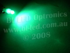 T5 74 Wide Angle 1-LED (Green) - Pair