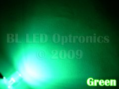 B8.7D Twist Lock 1-LED (Green) - Pair