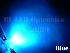 B8.7D Twist Lock 1-LED (Blue) - Pair