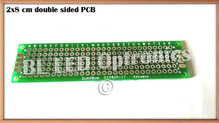 2 x 8 cm PC Board - FR-4 - Click Image to Close