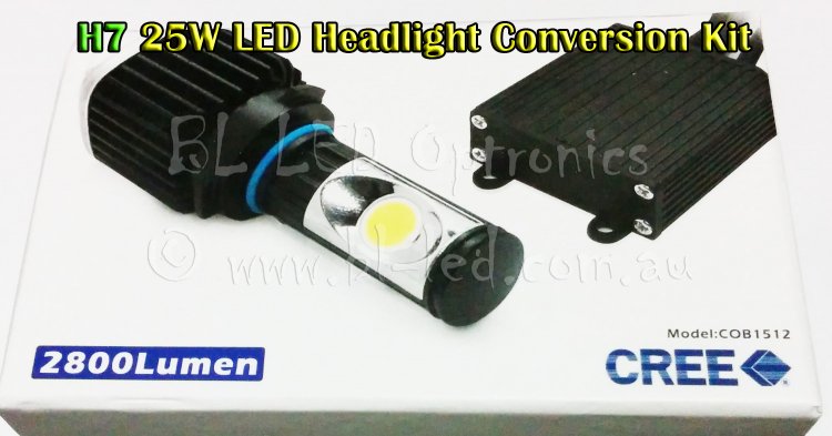 25W LED CREE Canbus Car Headlight Headlamp H7 Kit - Click Image to Close