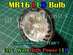 3W MR16 HELIO Chip LED Bulb - Warm White