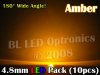 4.8mm LED Pack Amber (10pcs)