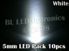 5mm LED Pack White (10pcs)
