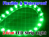 24cm Flexible Waterproof LED Strip (Green)