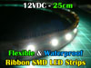 25cm Waterproof/Flexible SMD Ribbon Style LED Strip (White)