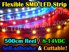 5 Meter Ribbon Style LED Strip - Single Colour