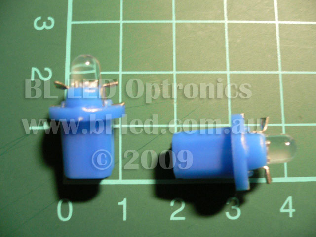 B8.5D Twist Lock 1-LED (Blue) - Pair - Click Image to Close