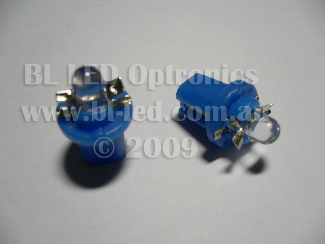 B8.5D Twist Lock 1-LED (Blue) - Pair - Click Image to Close
