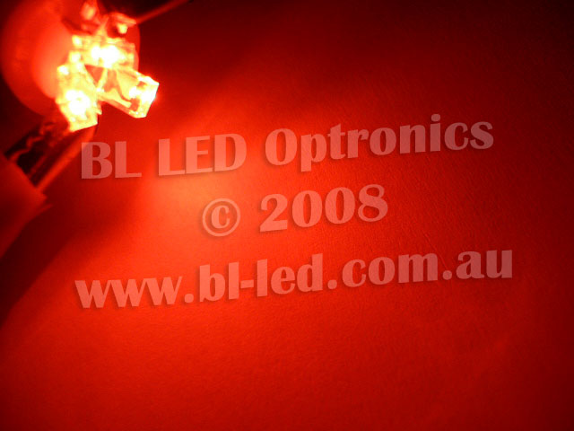 B8.5D Wide Angle 3-LED (Red) - Pair - Click Image to Close