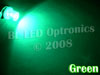 BA9S T4W 1-LED Style (Green) - Pair