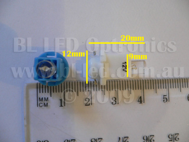 BAX Twist Lock 1-LED (Amber) - Pair - Click Image to Close