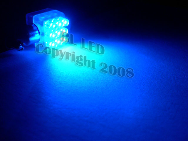 31mm Festoon 9-LED (Blue) - Click Image to Close