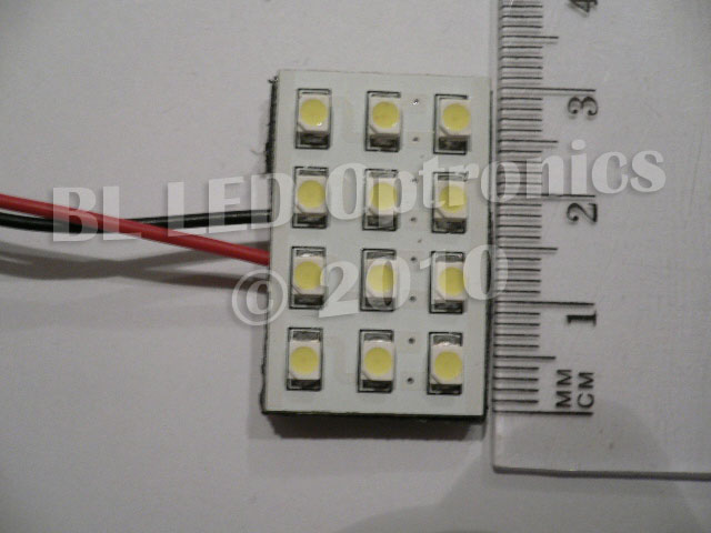 12-SMD 30 mm x 20 mm PCB LED Module (Blue) - Click Image to Close