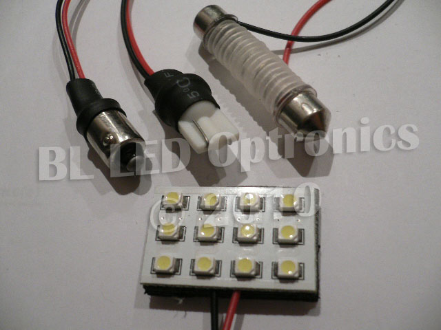 12-SMD 30 mm x 20 mm PCB LED Module (Cool White) - Click Image to Close