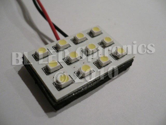 12-SMD 30 mm x 20 mm PCB LED Module (Cool White) - Click Image to Close