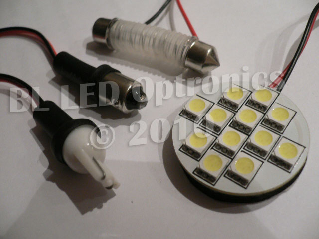 12-SMD 30mm Round PCB LED Module (Cool White) - Click Image to Close