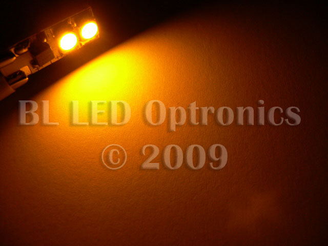 T10 2-LED SMD Style (Amber) - Pair - Click Image to Close