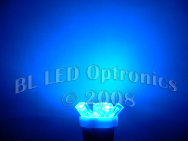 T10 6-LED Flat Style (Blue) - Pair - Click Image to Close