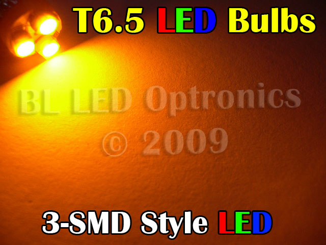 T6.5 3-LED SMD (Amber) - Pair - Click Image to Close