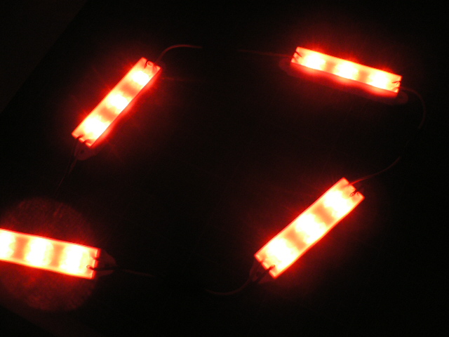 5x LED Cluster Modules - RED - Click Image to Close