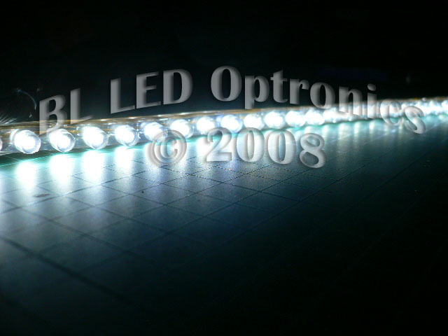 Audi R8 Style LED Strip Lights White - 48cm 2pcs - Click Image to Close