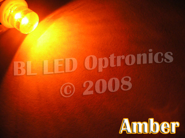 BA9S T4W 1-LED Style (Amber) - Pair - Click Image to Close