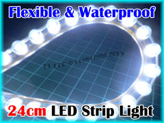 24cm Flexible Waterproof LED Strip (White)