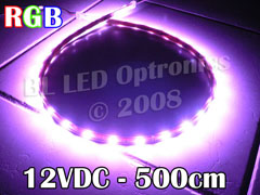 5 Meter Ribbon Style LED Strip (Tri-RGB)