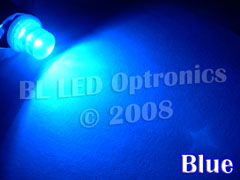 BA9S T4W 1-LED Style (Blue) - Pair