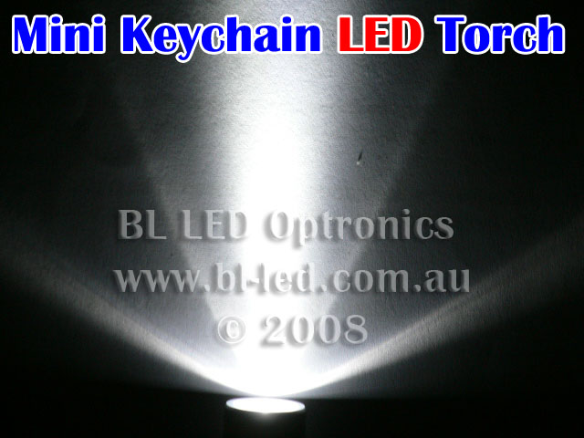 5x Mini Key-Chain LED Torch (White) - Click Image to Close
