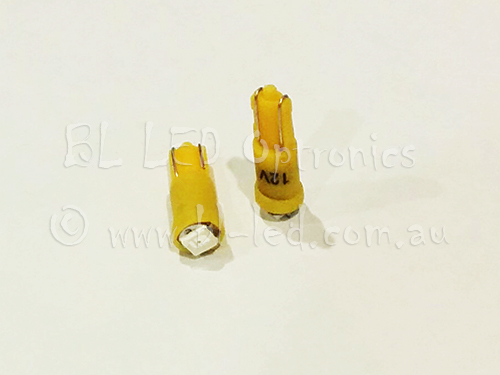 T5 74 Wide Angle SMD (Amber) - Pair - Click Image to Close